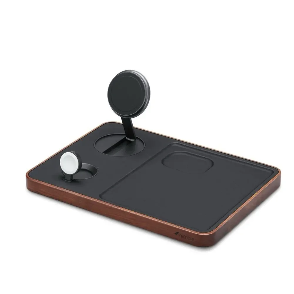Nimble Valet 3-in-1 Wireless Qi2 Charger for iPhone, AirPods (Refurbished)